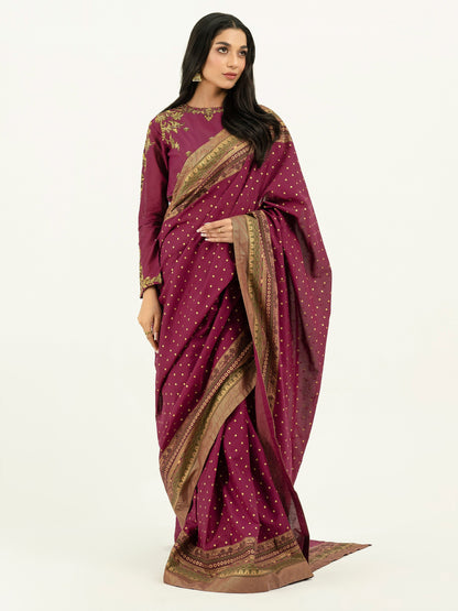 Limelight - 2 Piece Lawn Saree-Embroidered (Pret)