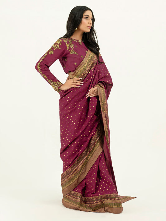 Limelight - 2 Piece Lawn Saree-Embroidered (Pret)