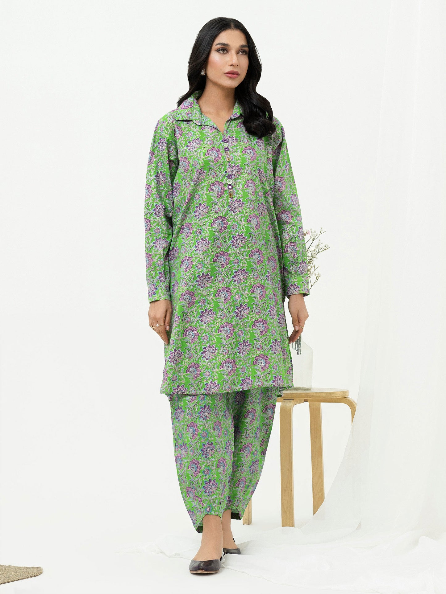 Limelight - 2 Piece Lawn Suit-Pasted (Pret)