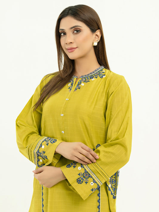 Limelight - Texture Lawn Shirt-Embroidered (Pret)