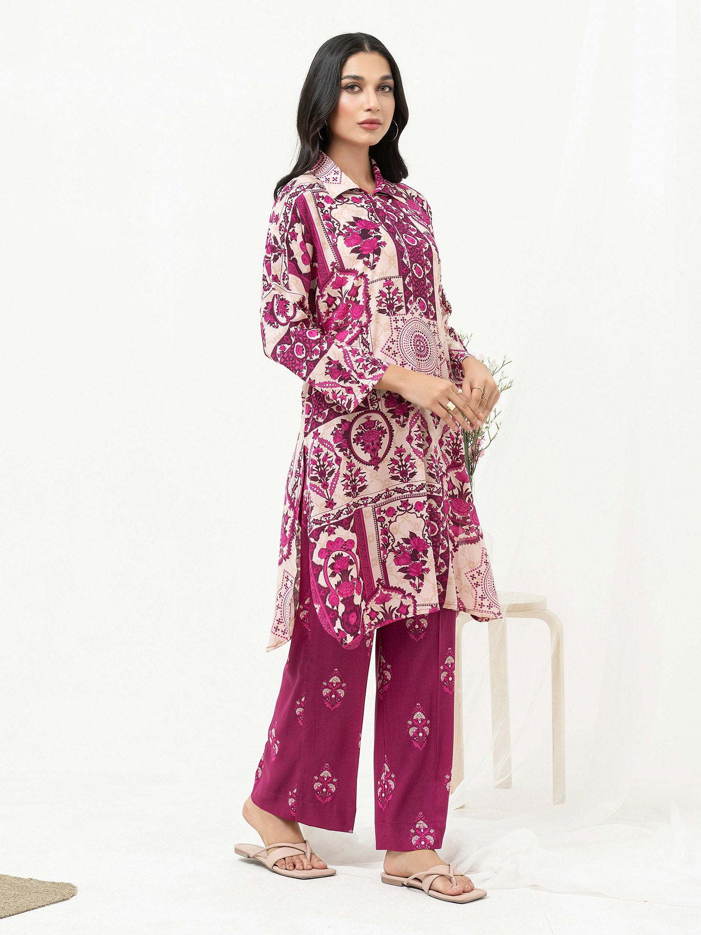 Limelight - 2 Piece Viscose Lawn Suit-Printed (Unstitched)