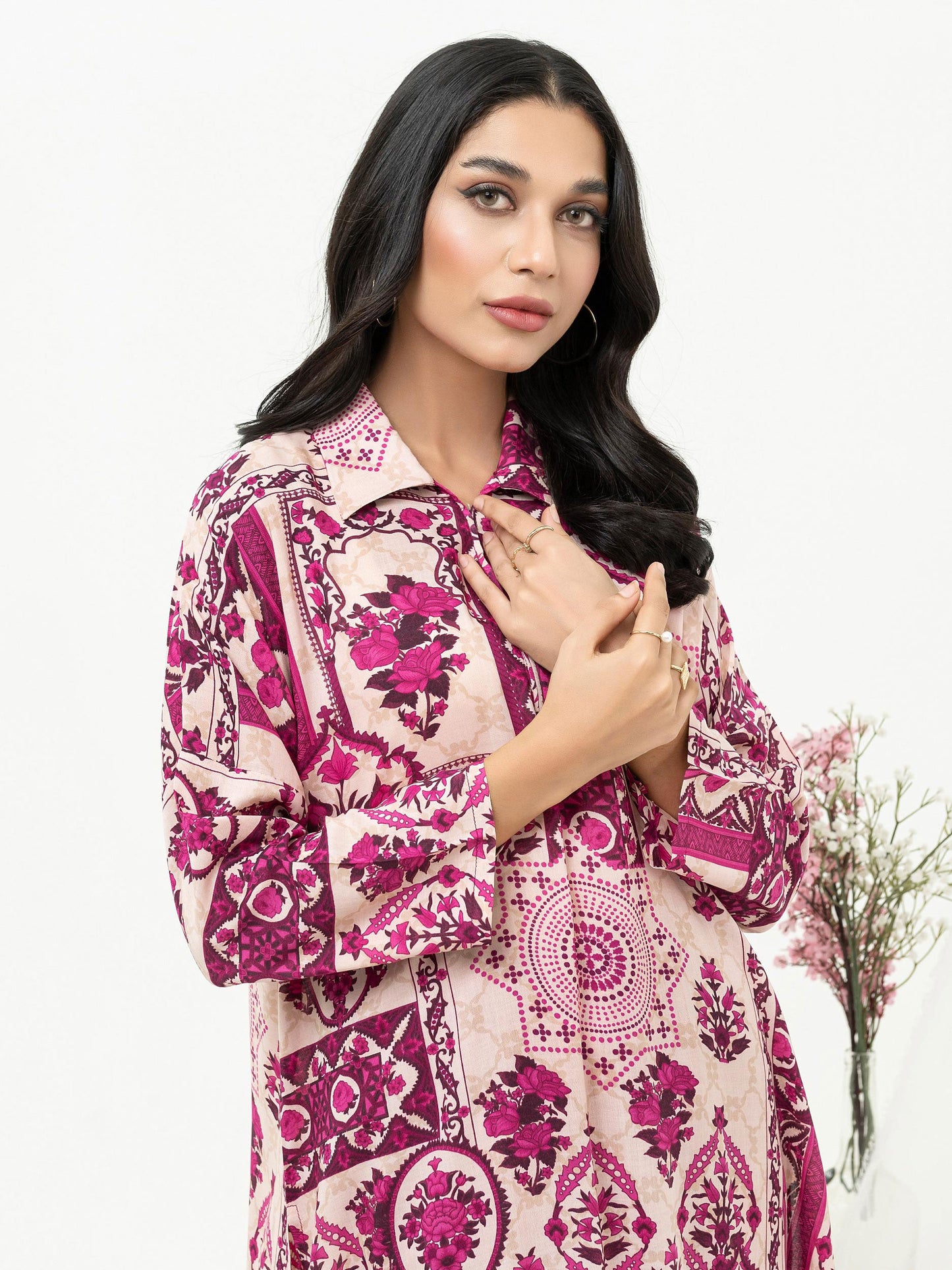 Limelight - 2 Piece Viscose Lawn Suit-Printed (Unstitched)