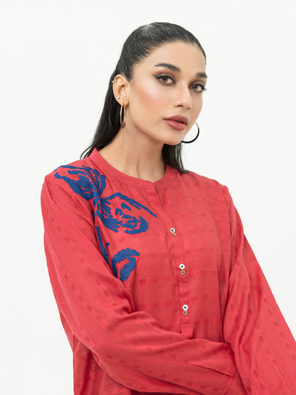 Limelight - Texture Lawn Kurti- Embroidered (Pret)