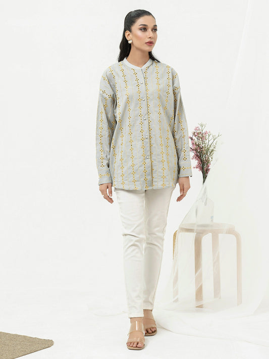 Limelight - Cambric Kurti- Embroidered (Pret)