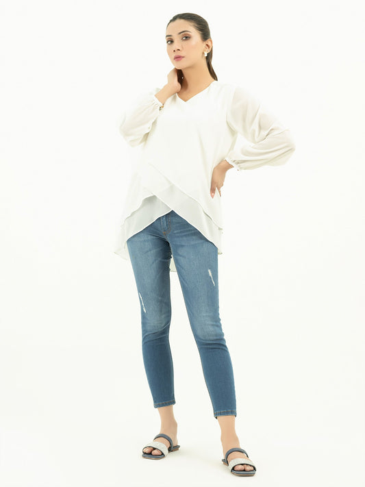 Limelight - Dyed Chiffon Top