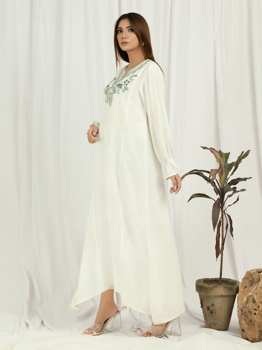 Limelight - Raw Silk Shirt-Embroidered (Pret)