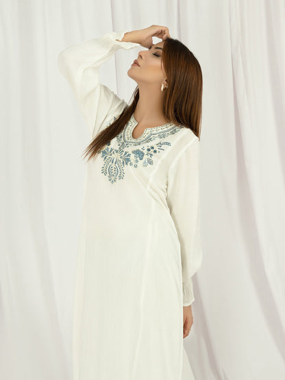 Limelight - Raw Silk Shirt-Embroidered (Pret)