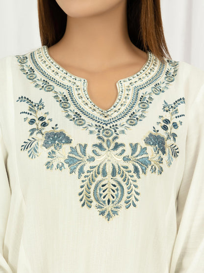 Limelight - Raw Silk Shirt-Embroidered (Pret)