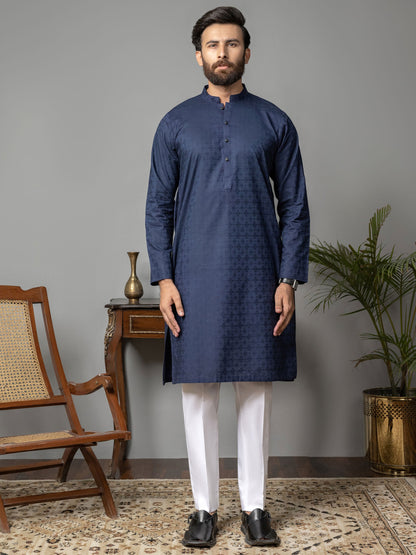 Limelight - Self Jacquard Kurta