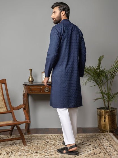 Limelight - Self Jacquard Kurta