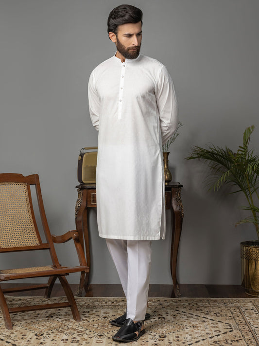 Limelight - Self Jacquard Kurta