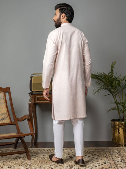 Limelight - Self Jacquard Kurta