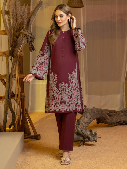 2 Piece Khaddar Suit-Paste Print(Unstitched)