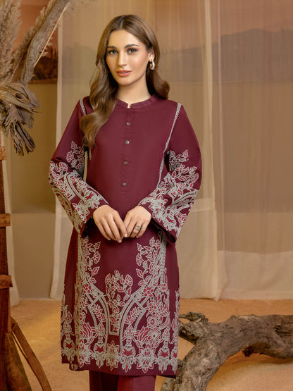 2 Piece Khaddar Suit-Paste Print(Unstitched)