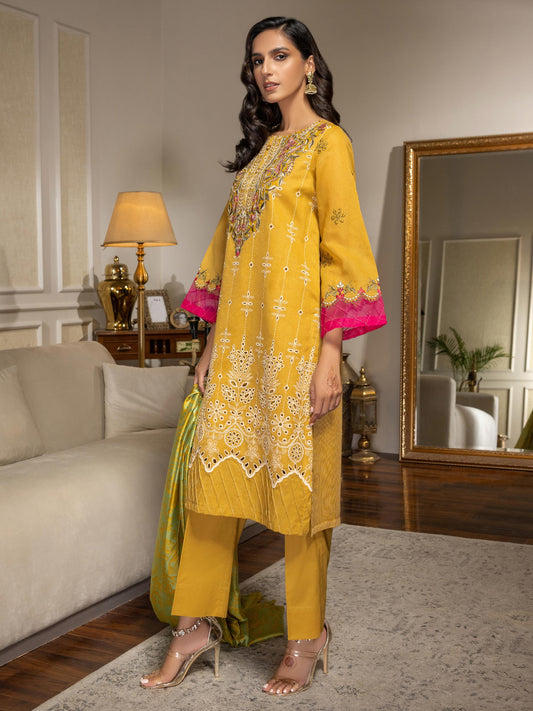 Limelight - 3 Piece Net Suit-Embroidered (Unstitched)