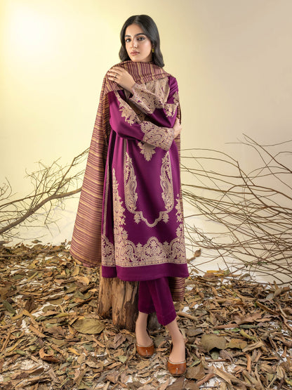 3 Piece Slub Khaddar Suit-Paste Print(Unstitched)