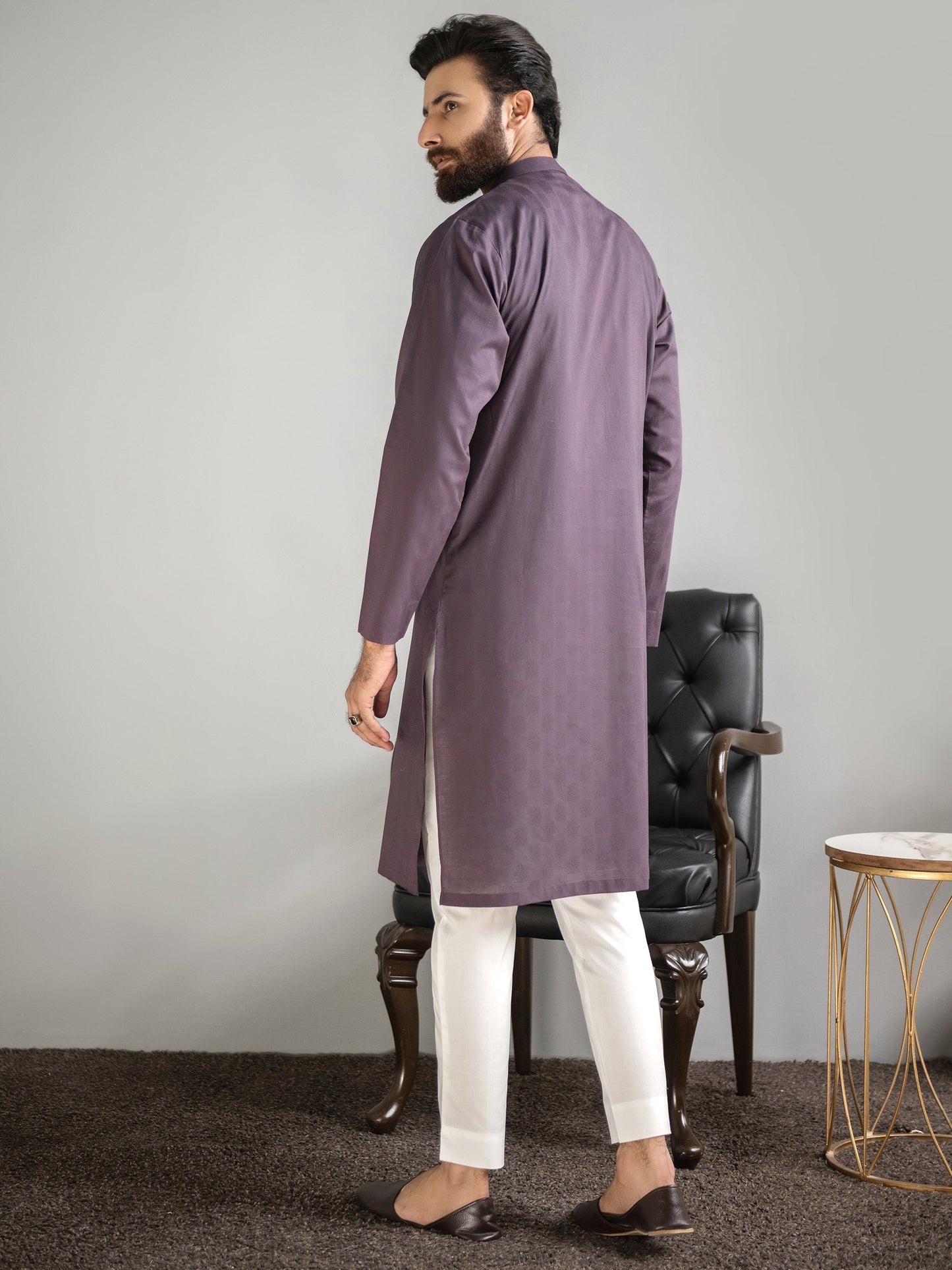 Limelight - Self Jacquard Kurta