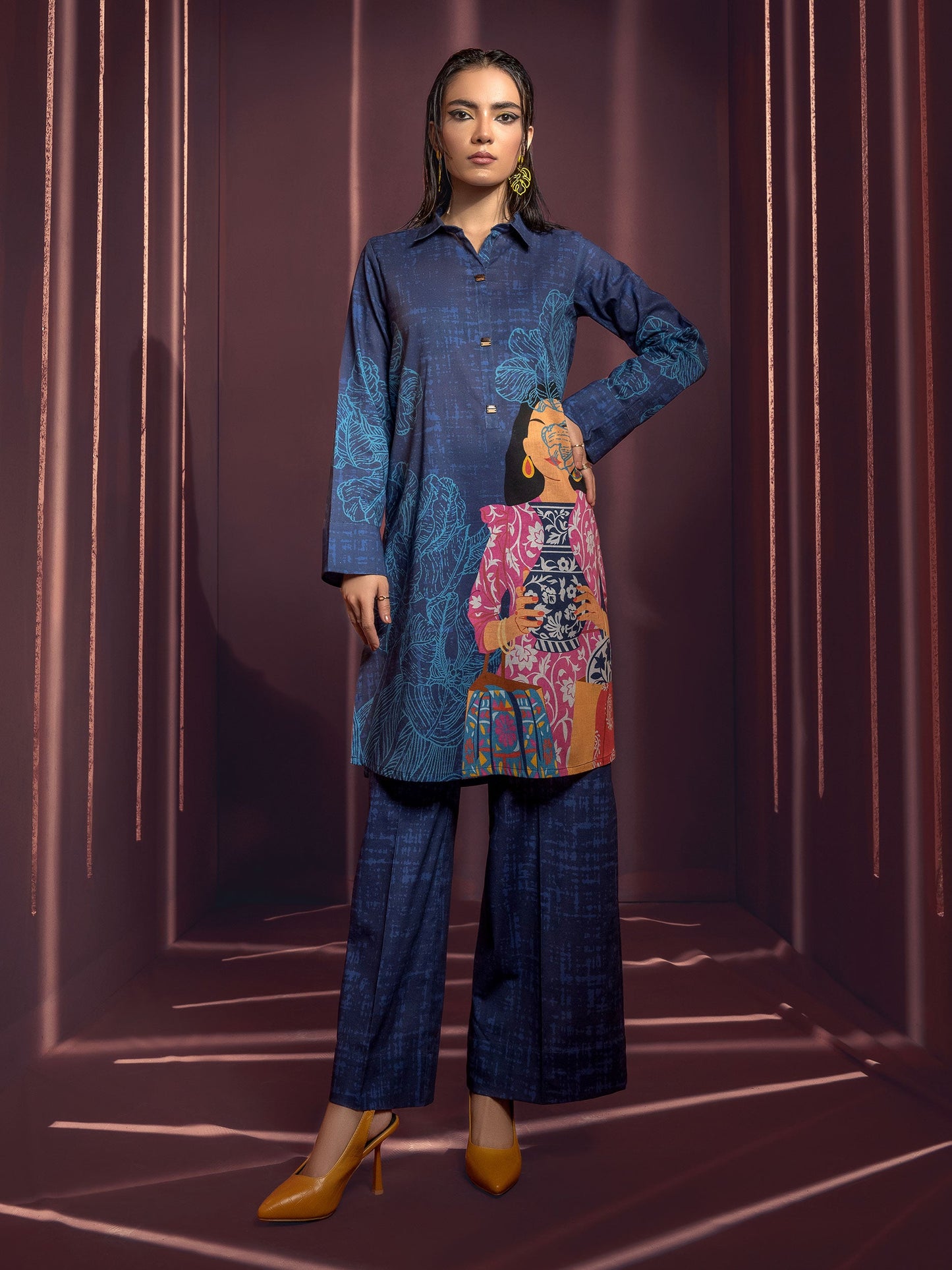 Limelight - 2 Piece Khaddar Suit-Printed(Unstitched)