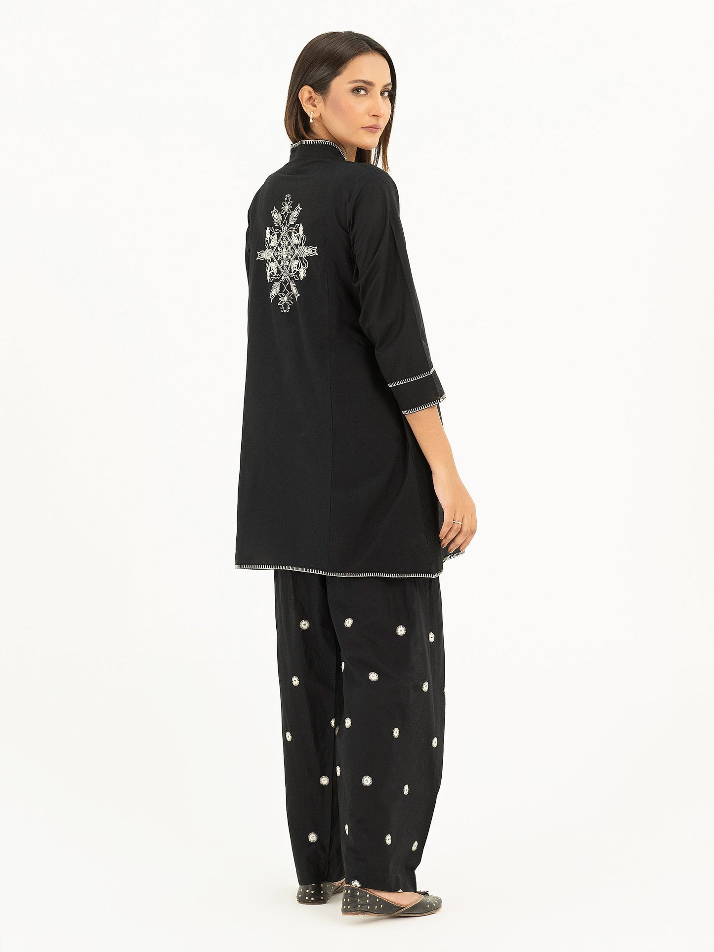 Limelight - 2 Piece Cambric Suit-Embroidered (Pret)