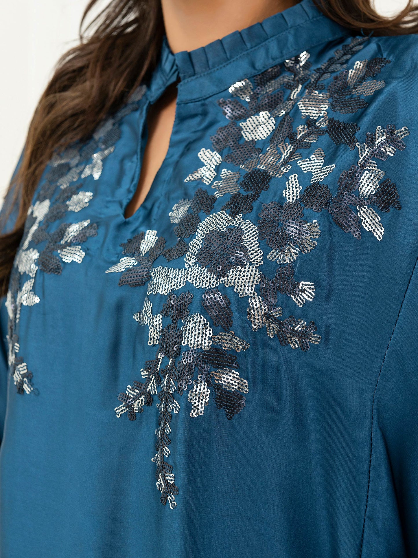 Limelight - Silk Shirt-Embroidered (Pret)