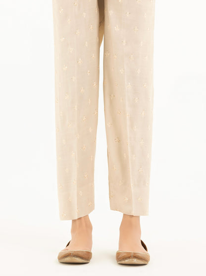 Limelight - Embroidered Raw Silk Trousers(Pret)