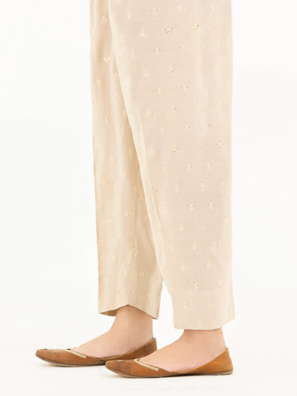 Limelight - Embroidered Raw Silk Trousers(Pret)