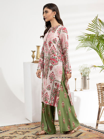 2 Piece Viscose Lawn Suit-Printed (Unstitched)