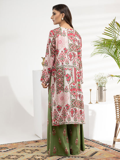 2 Piece Viscose Lawn Suit-Printed (Unstitched)