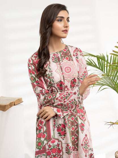 2 Piece Viscose Lawn Suit-Printed (Unstitched)