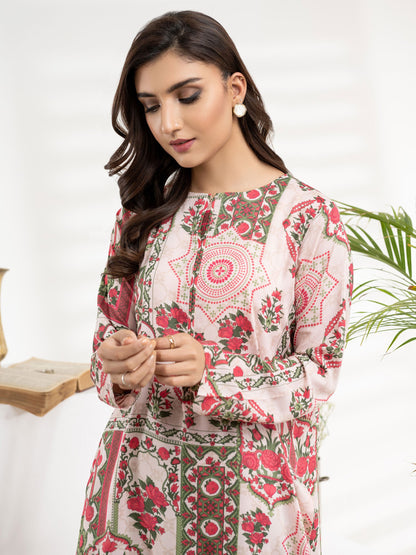 2 Piece Viscose Lawn Suit-Printed (Unstitched)