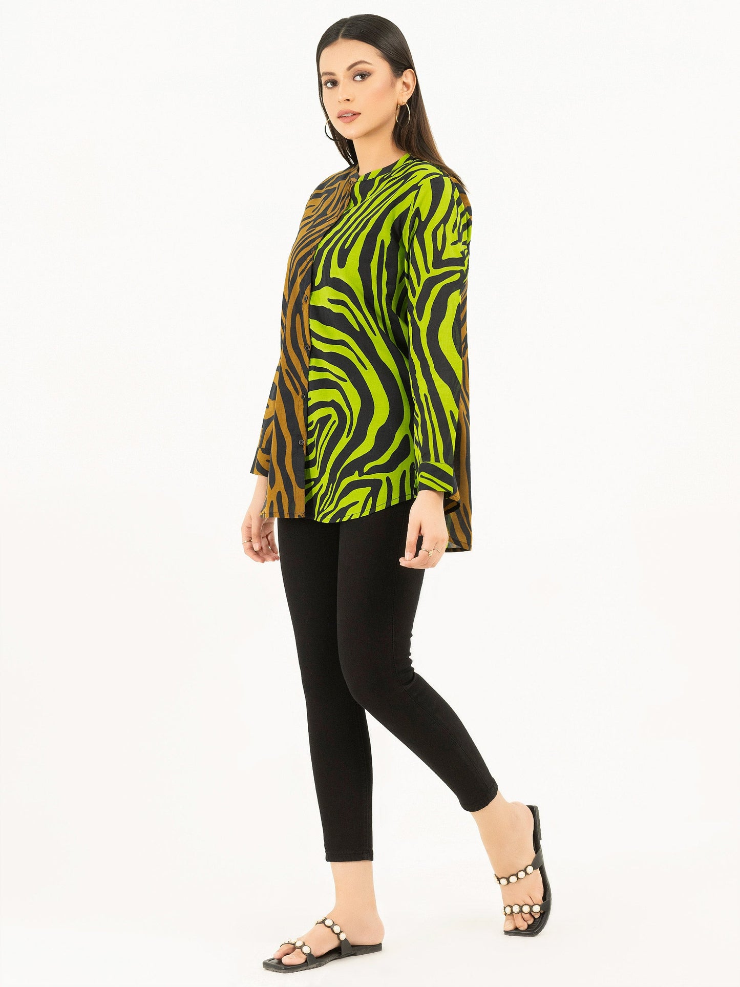 Limelight - Printed Lawn Top