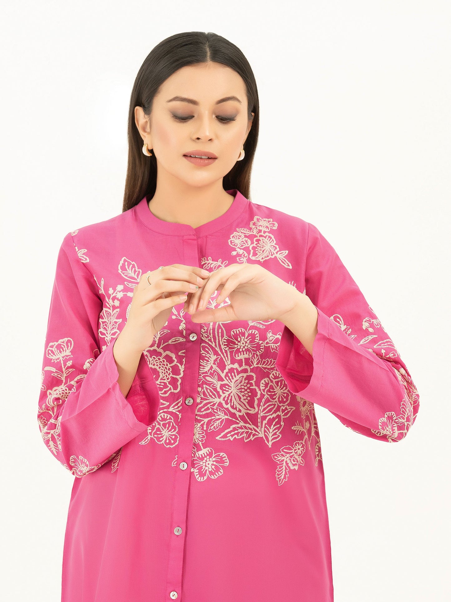 Limelight - Cambric Kurti-Embroidered (Pret)