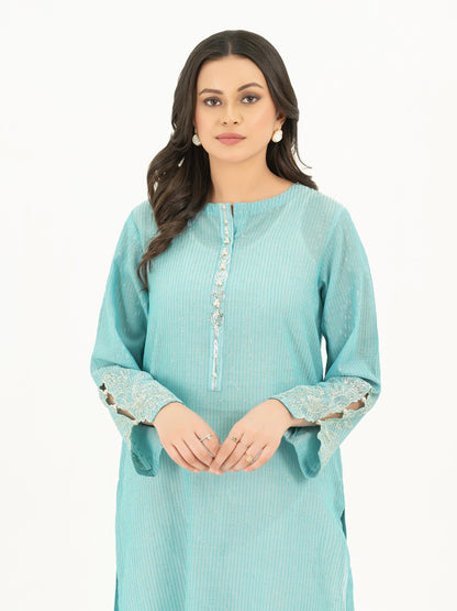 Limelight - Texture Lawn Shirt- Embellished (Pret)