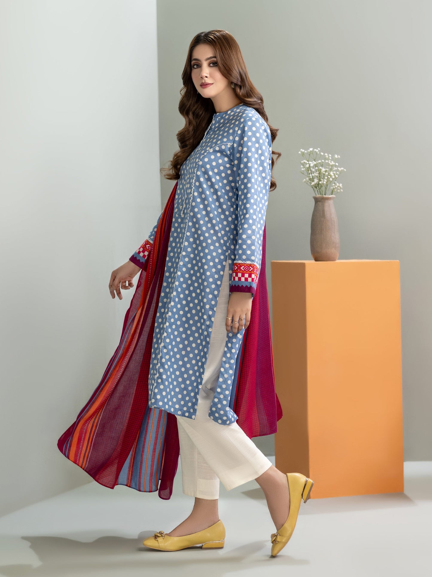 2 Piece Khaddar Suit-Printed(Unstitched)