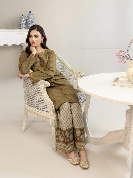 Limelight - 2 Piece Winter Cotton Suit-Embroidered(Unstitched)