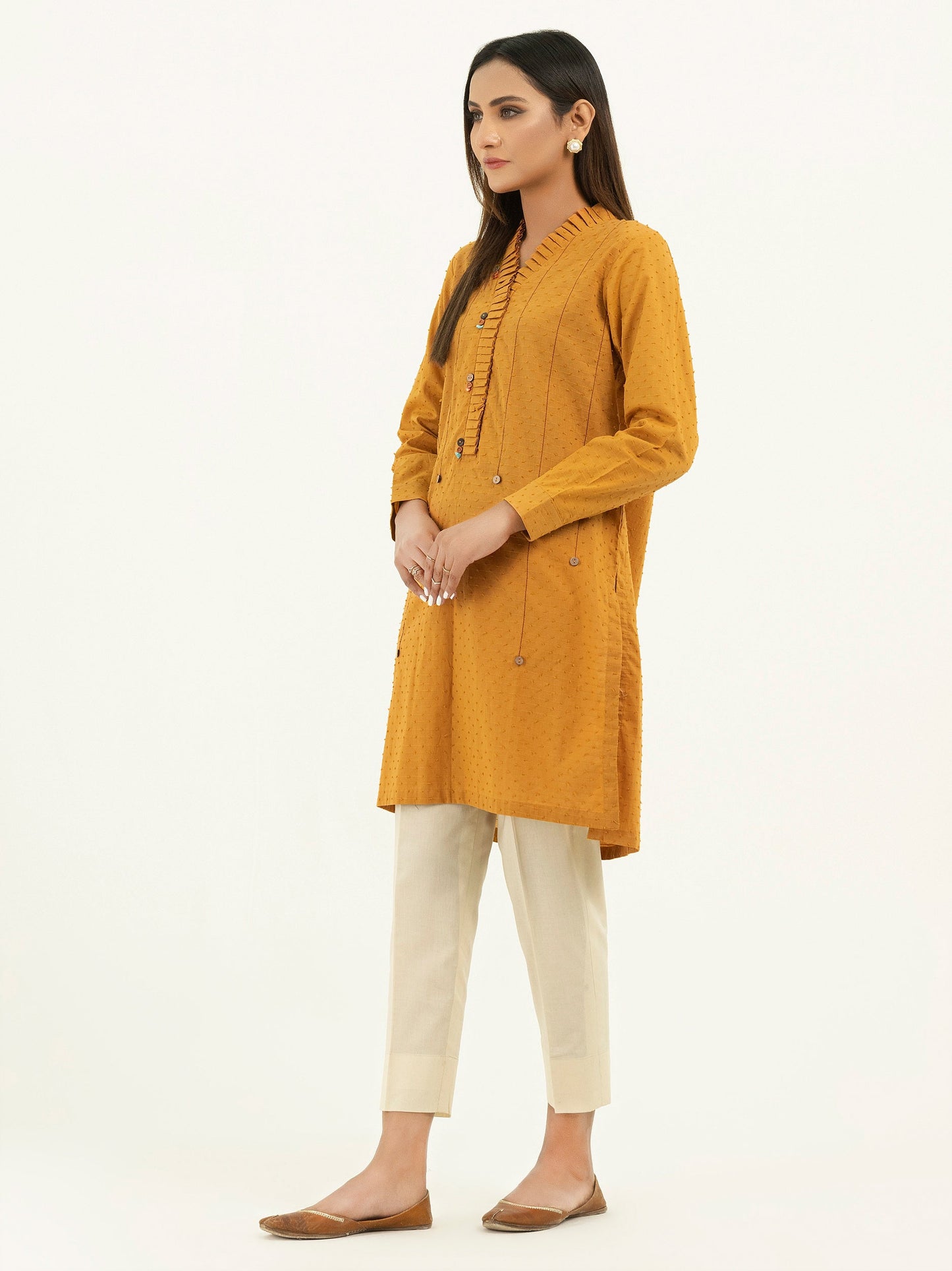 Limelight - Texture Lawn Shirt-Broshia (Pret)