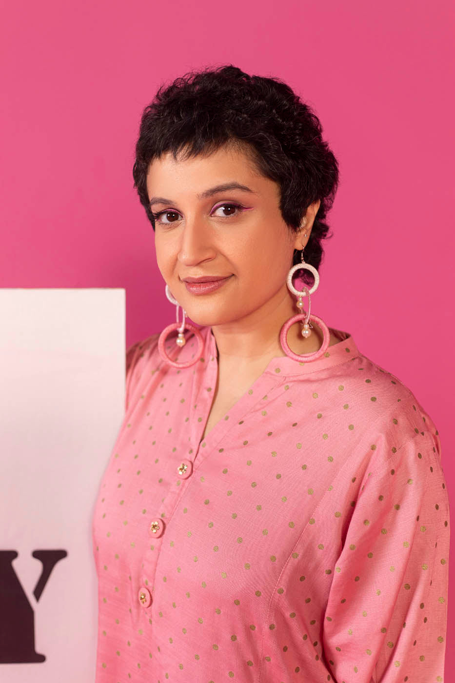 Printed Raw Silk Kurti