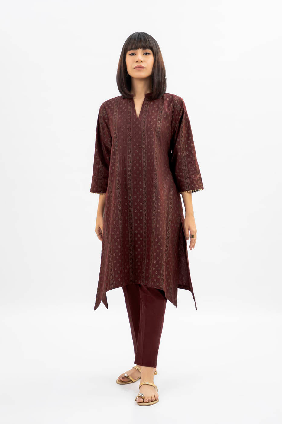 2 Pc Printed Cambric Outfit