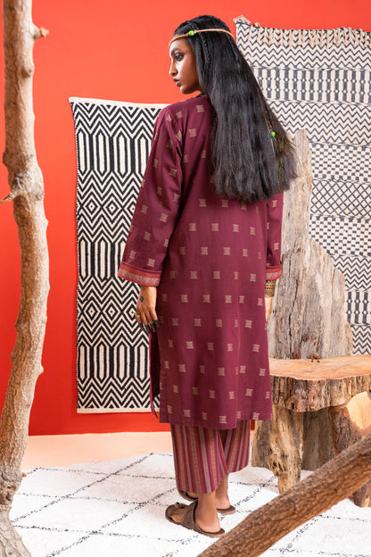 2 Pc Printed Jacquard Outfit