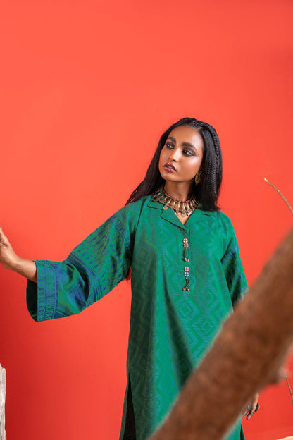 2 Pc Printed Jacquard Outfit