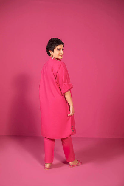 2 Pc Embroidered Karandi Outfit