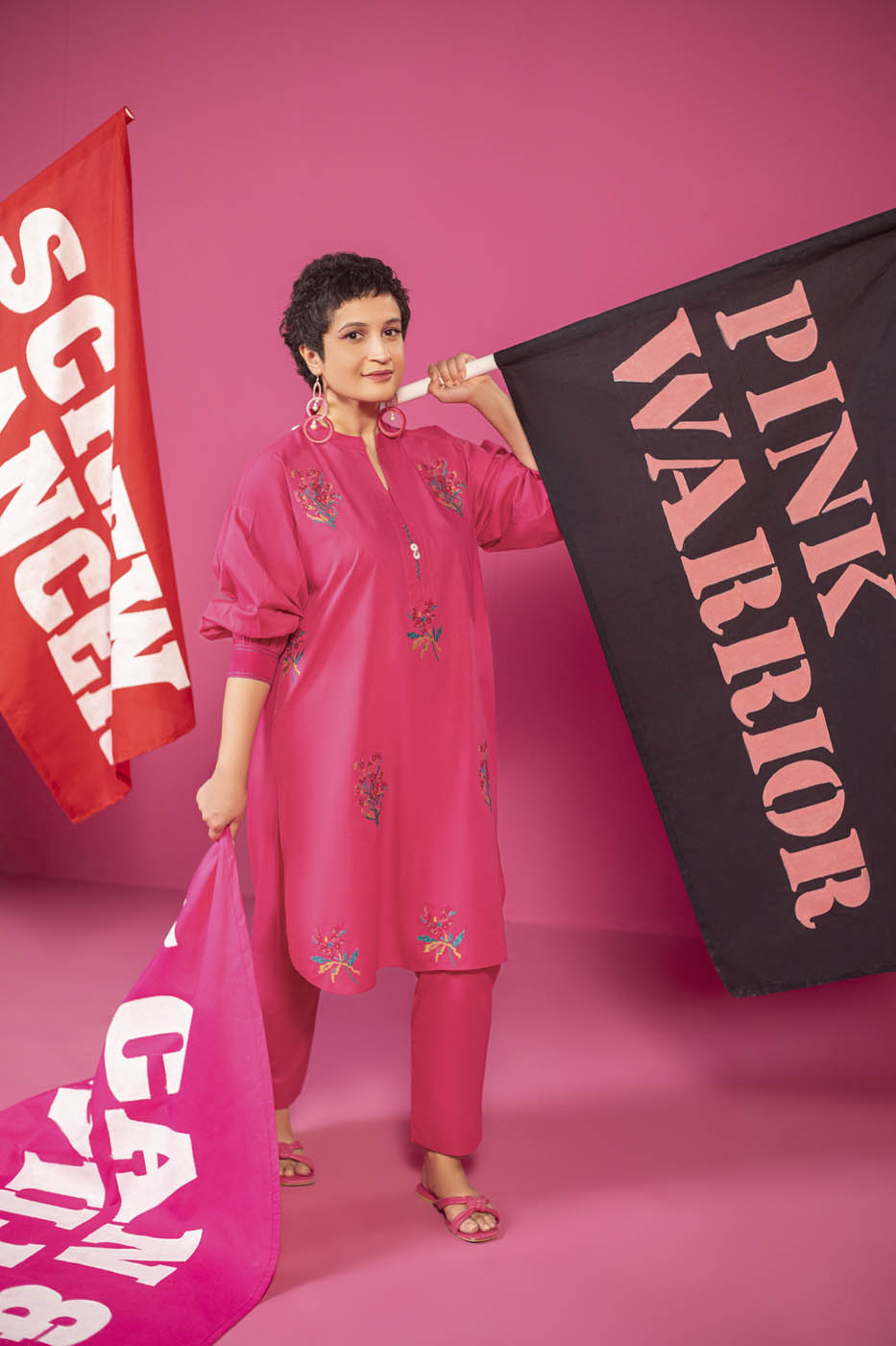 2 Pc Embroidered Karandi Outfit