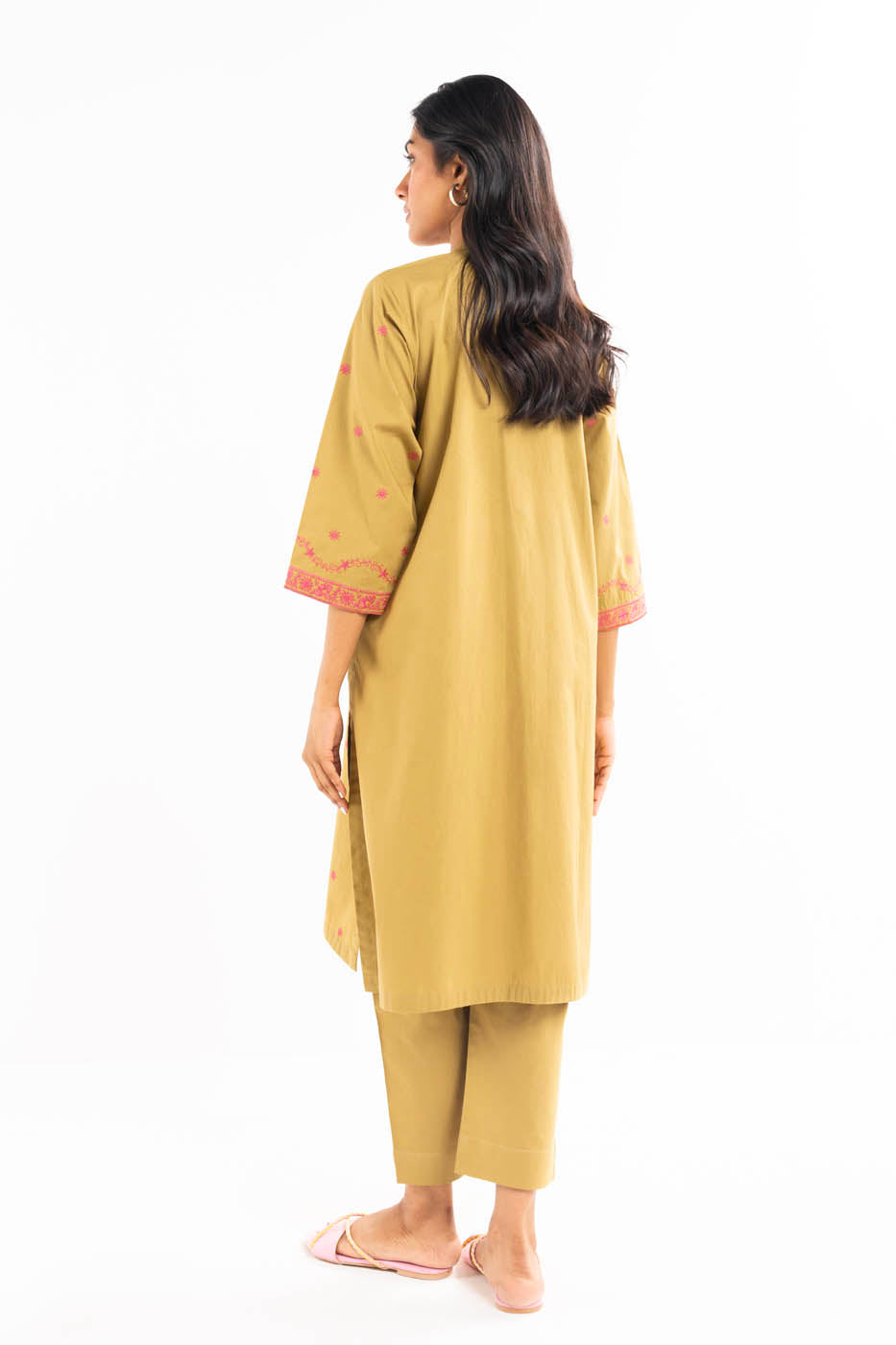 2 Pc Embroidered Cambric Outfit