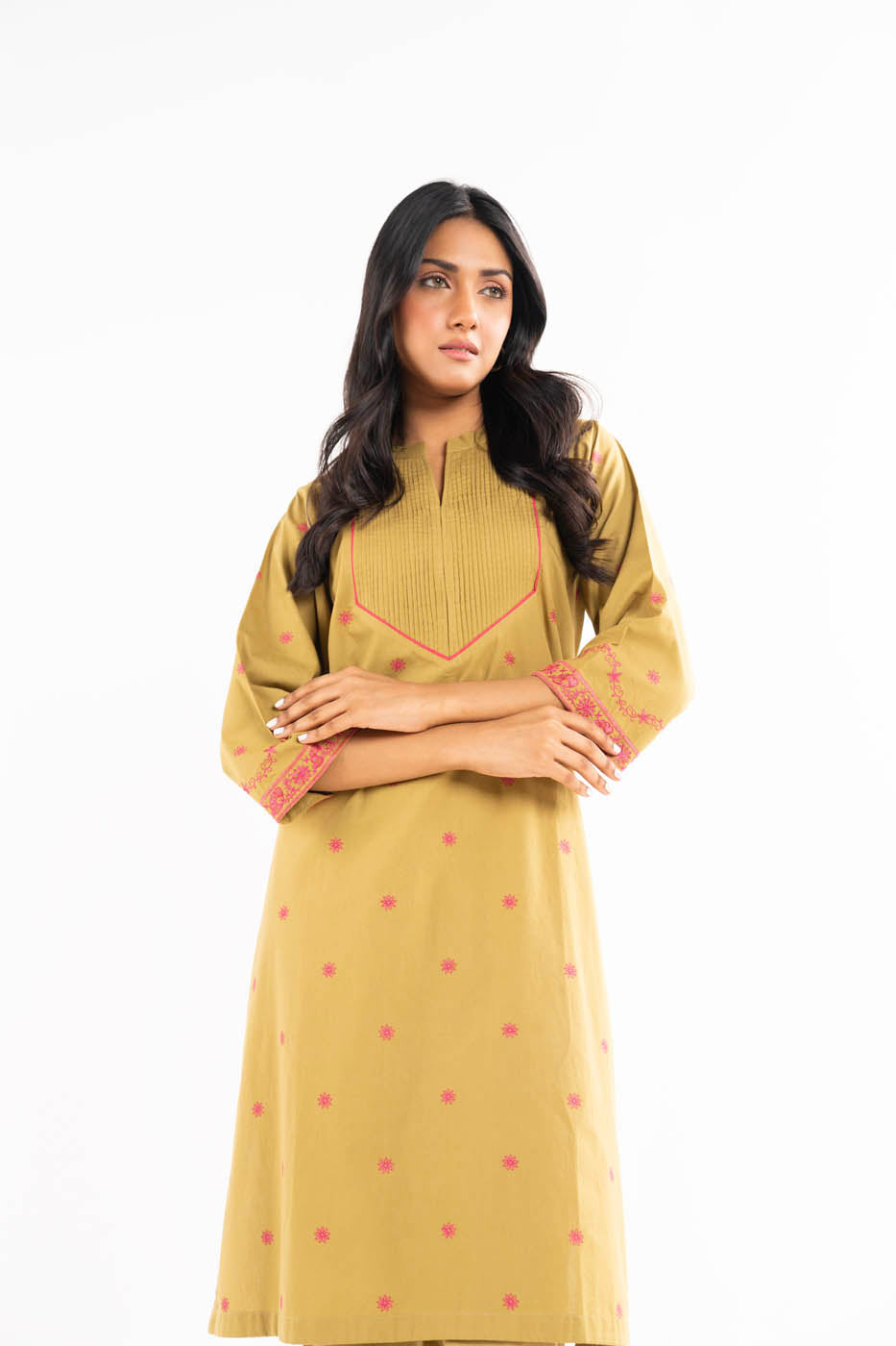 2 Pc Embroidered Cambric Outfit