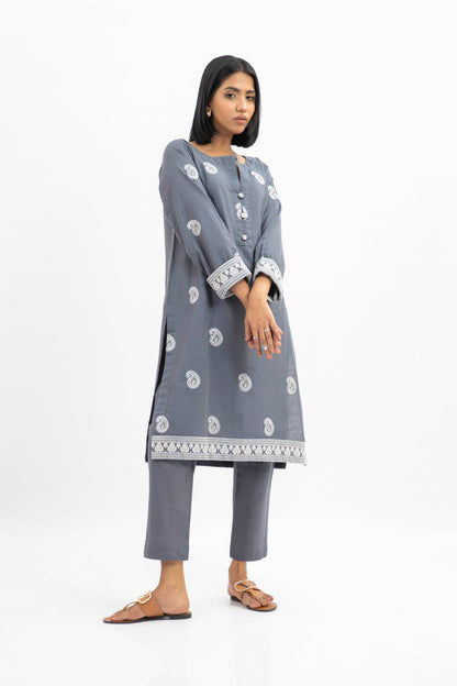 2 Pc Embroidered Khaddar Outfit