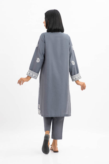 2 Pc Embroidered Khaddar Outfit