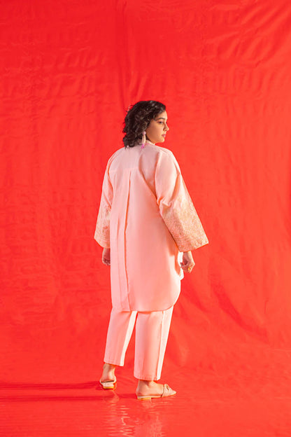 2 Pc Embroidered Karandi Outfit