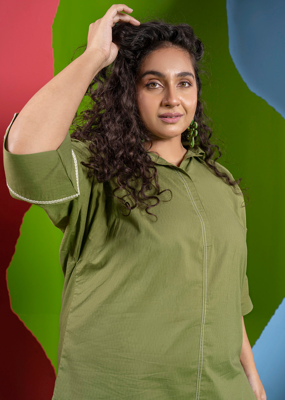 2 Pc Embroidered Cambric Outfit