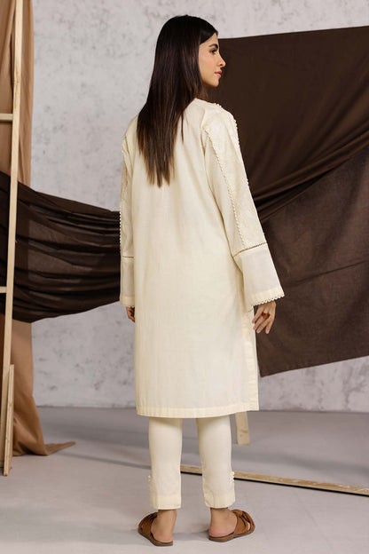 Dyed Embroidered Cambric Kurti