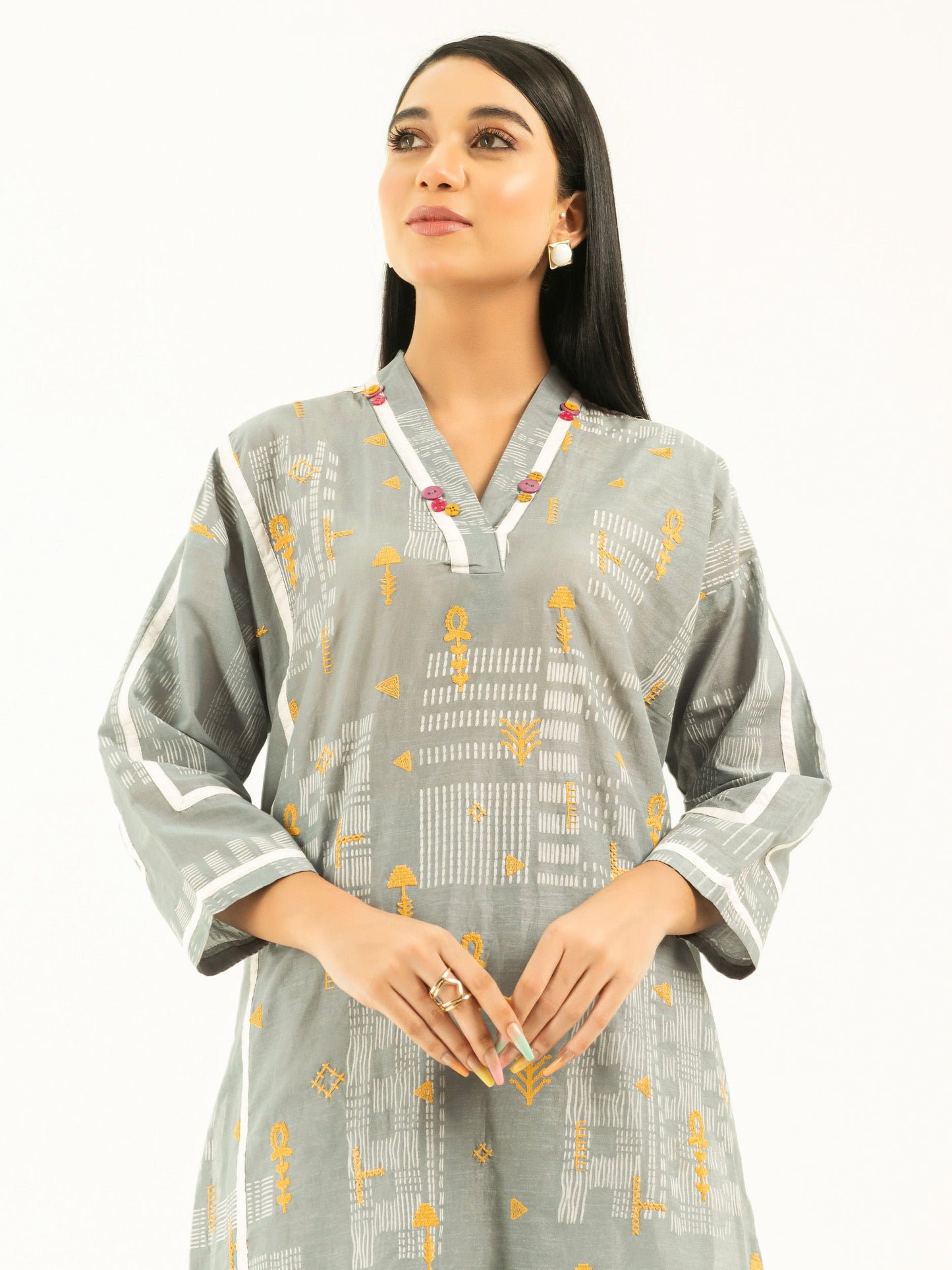 2 Piece Lawn Suit-Embroidered (Pret)